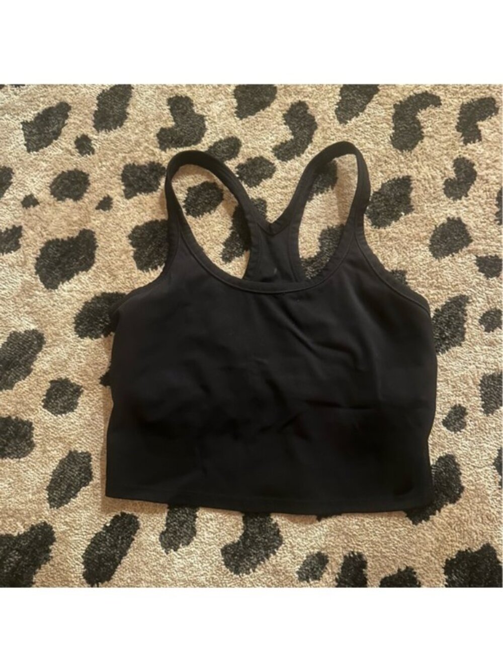 Black Cropped workout top